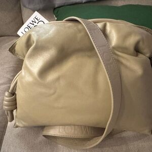 Loewe Beige Leather Shoulder Bag